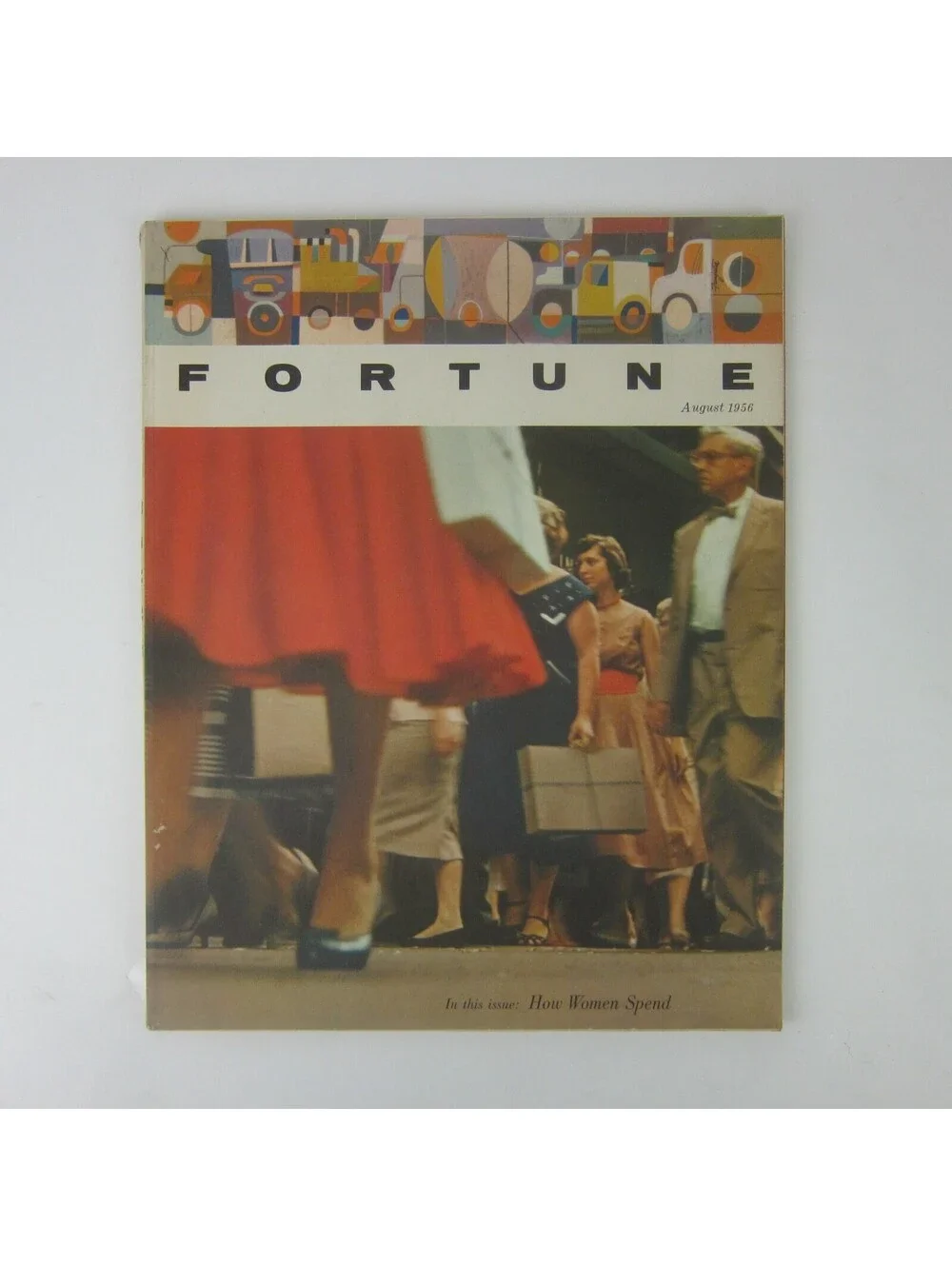 Vintage FORTUNE Magazine August 1956 Cadillac Caprolan Standard Johnnie Walker
